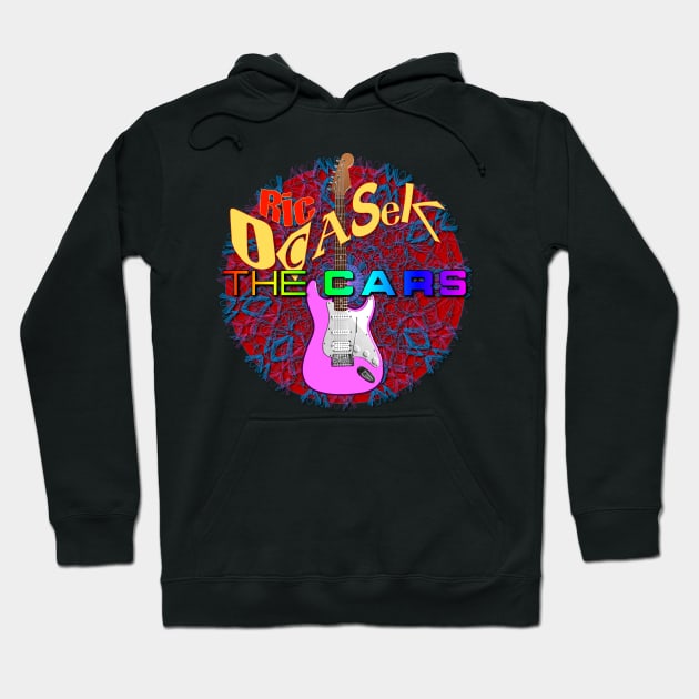 ric ocasek pink guitar Hoodie by NiGHTTHOUGHTS